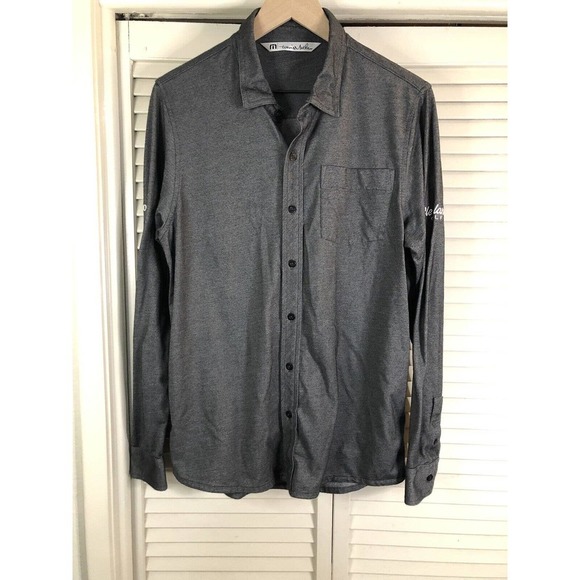 Travis Mathew Other - Travis Mathew Long Sleeve Button Front Shirt Mens Medium Gray Srixon Cleveland
